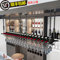 Wine glass rack upside down household European-style wine rack decoration creative bar wine glass rack hanging goblet rack