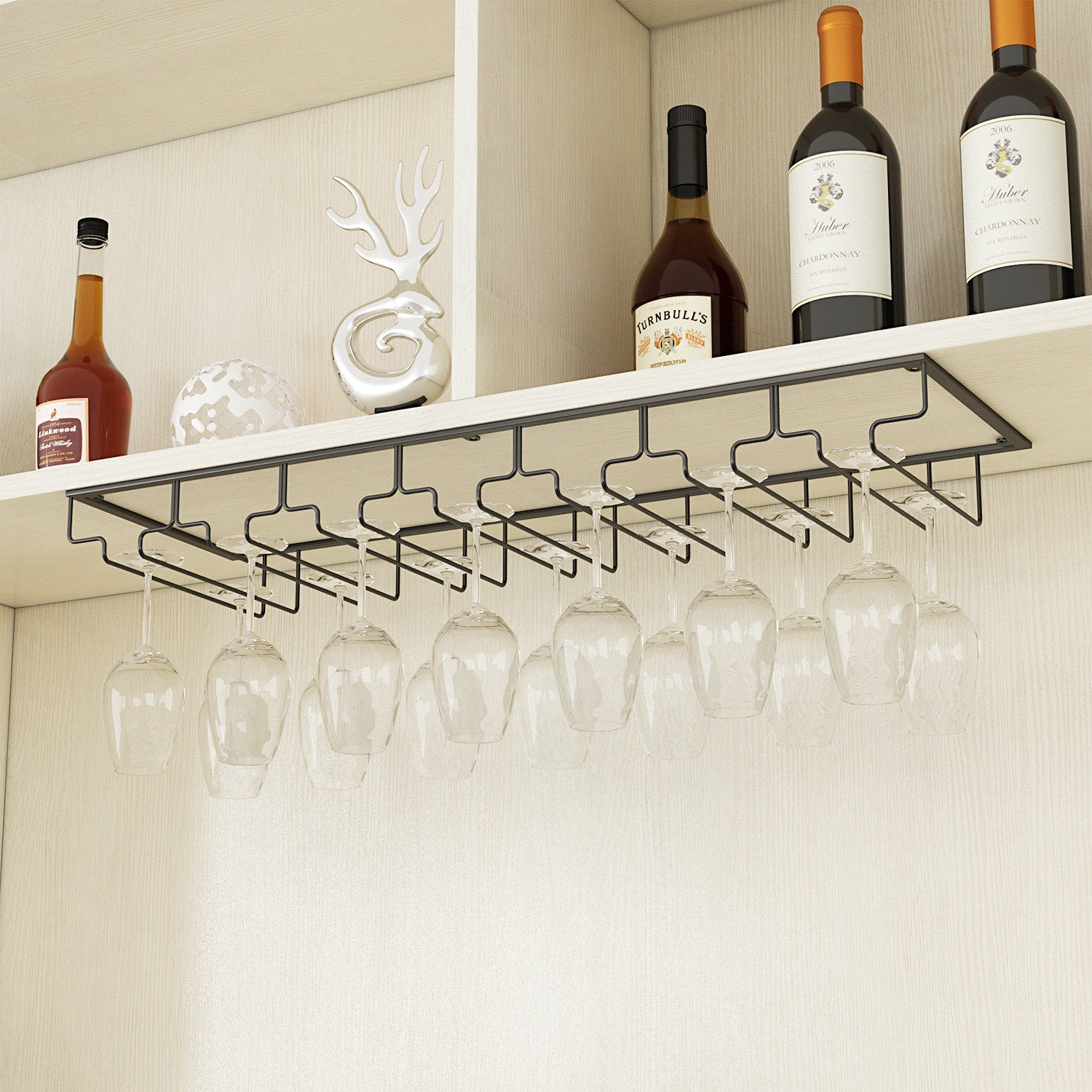Red wine glass frame poured household creative gold glass rack modern wine cup frame wine cabinet decoration parts