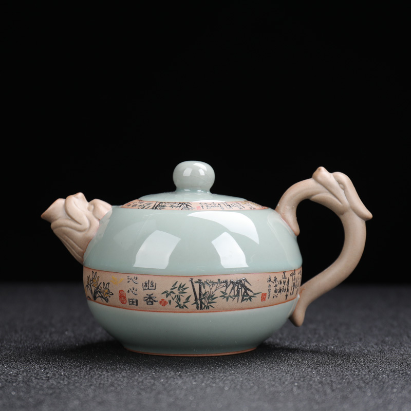 Elder brother up with tea suit household contracted restoring ancient ways is a Japanese travel kung fu tea tea tray was open piece of ceramic cups teapot