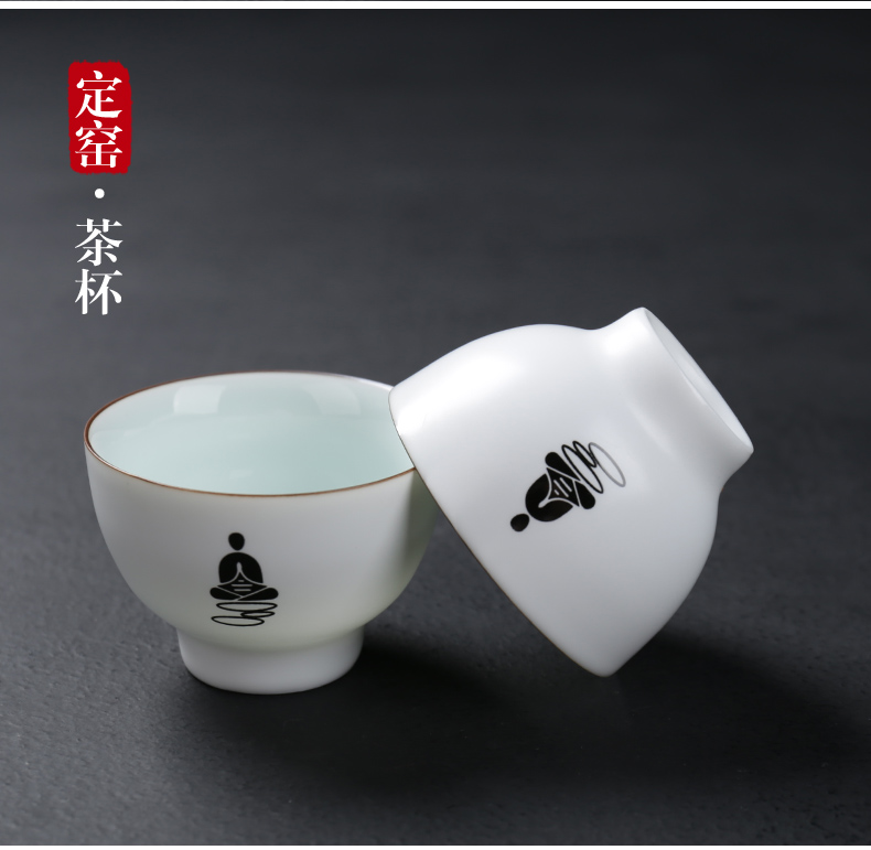 Poly real (sheng Japanese black pottery portable package travel tea set kung fu tea set household contracted crack cup teapot teacup