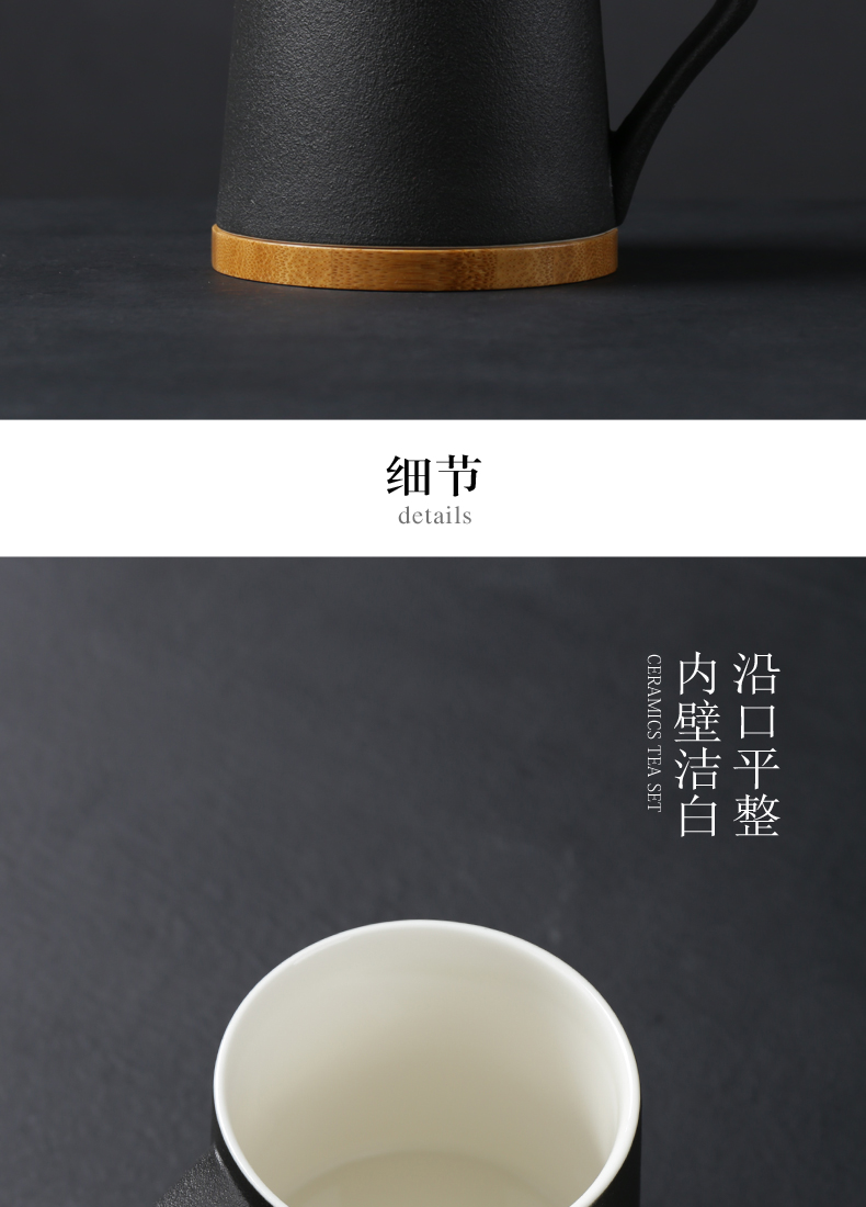 Poly real sheng taihu office tea cup keller cup of water glass ceramic filter with cover cup couples contracted