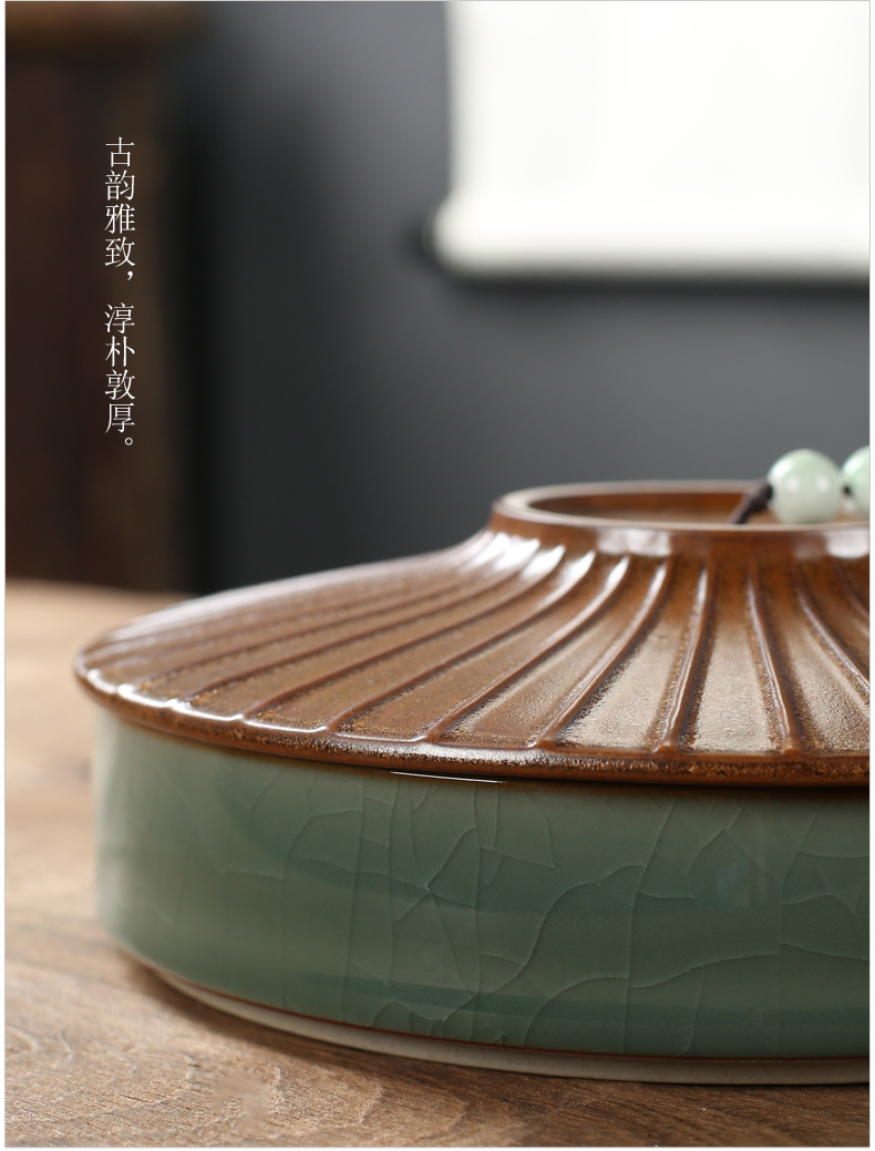 Your up pu 'er tea as cans ceramic tea cake multilayer frame seal up POTS of tea cake boxes can be a fold of storage tank