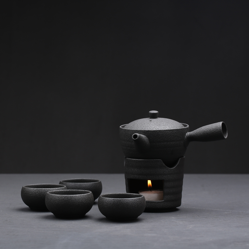 Ceramic boiled tea ware suit Japanese tea stove temperature set of tea based to heat insulation base tea stove gift tea set
