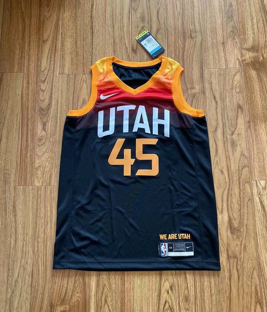 Spot NIKE Mitchell sw Utah Jazz jersey 20 21 season City version CN1800-01