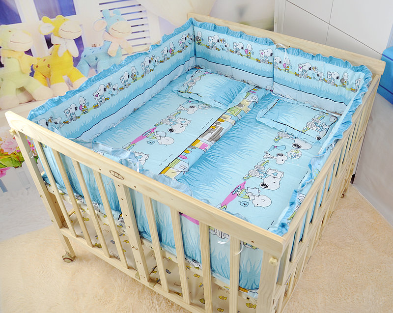 wooden cradle for twins