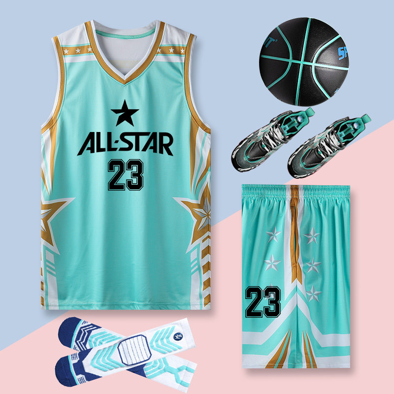 All-star jersey basketball men's tide basketball sports suit summer women's basketball team uniform custom vest ball suit men's set