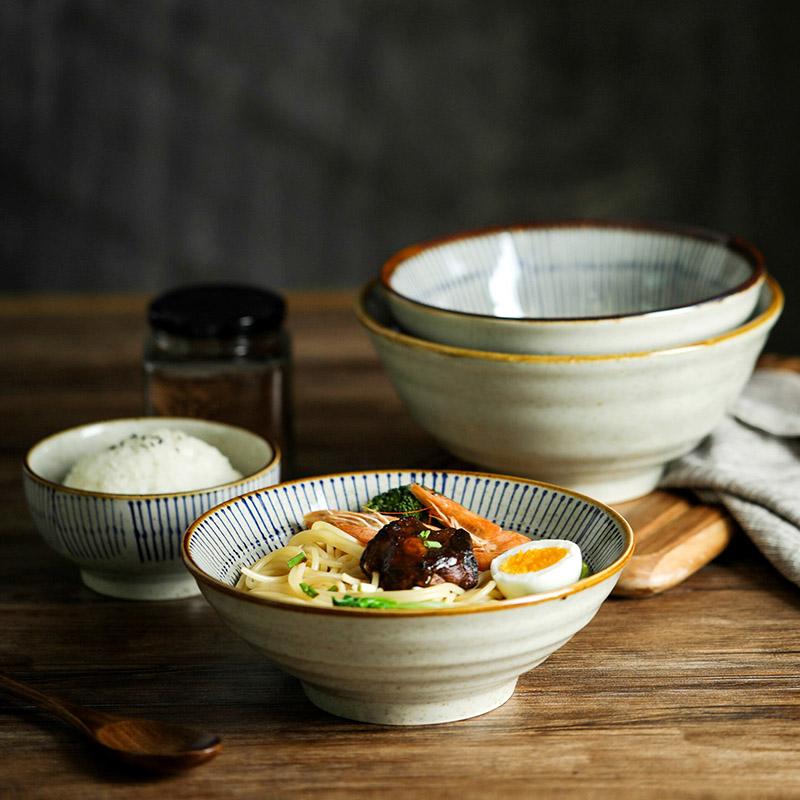 The Japanese kitchen ceramic bowl restoring ancient ways of household utensils rainbow such use students small bowl of rice bowls ceramic bowl to eat bread and butter