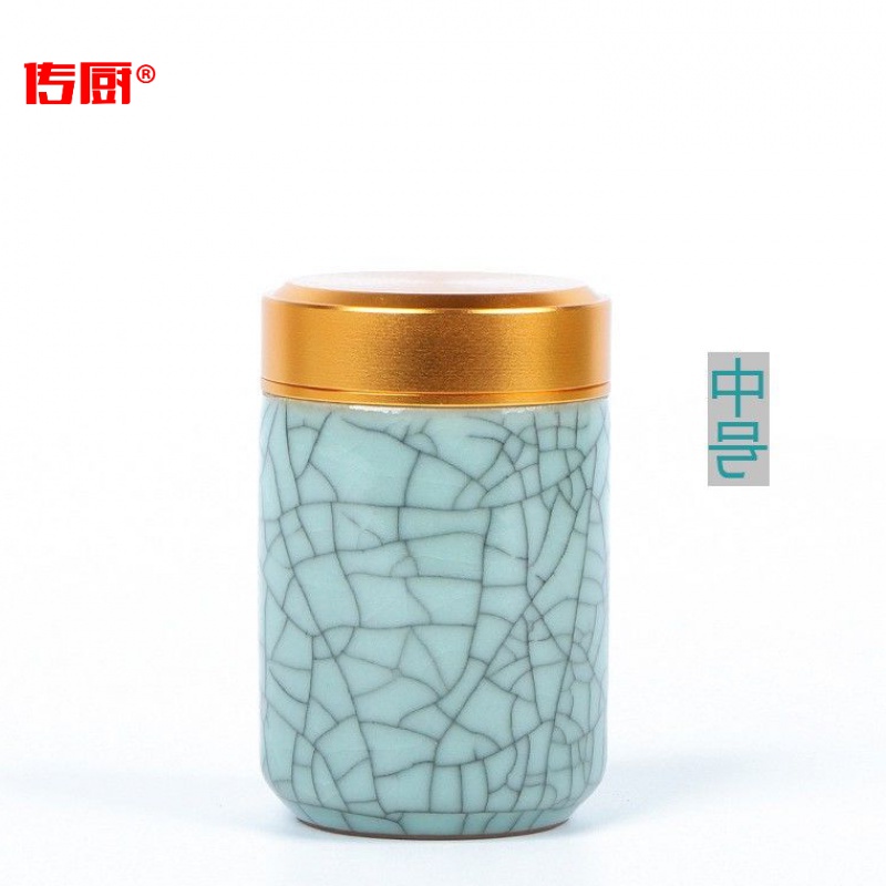 The high - end kitchen caddy fixings ceramic household small on - board, portable pu - erh tea POTS mini storage tea pot with you