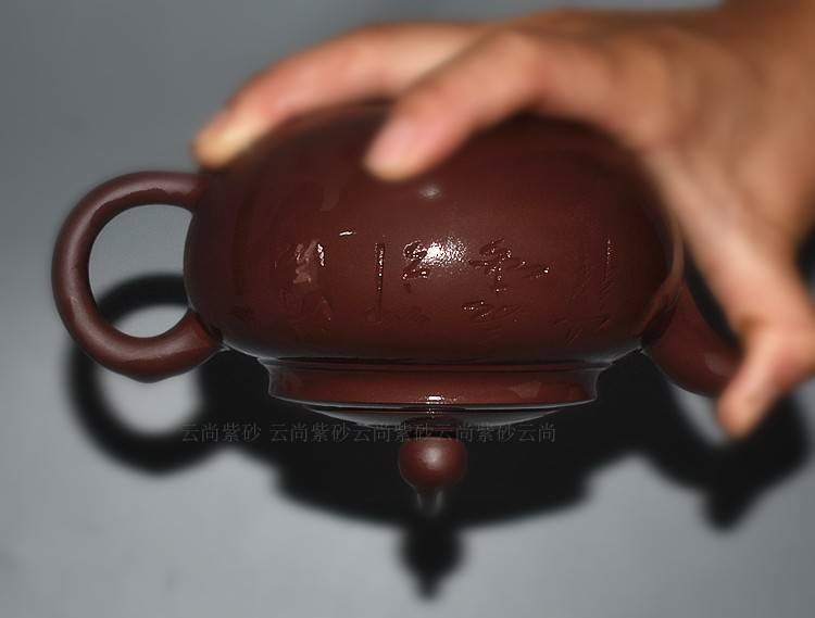 The kitchen yixing it pure checking antique purple clay teapot kunfu tea pot set household ceramic tea set