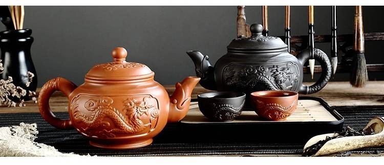 The kitchen new ceramic tea pot - pure manual large capacity are it The teapot teapot zhu mud tea set tea cups