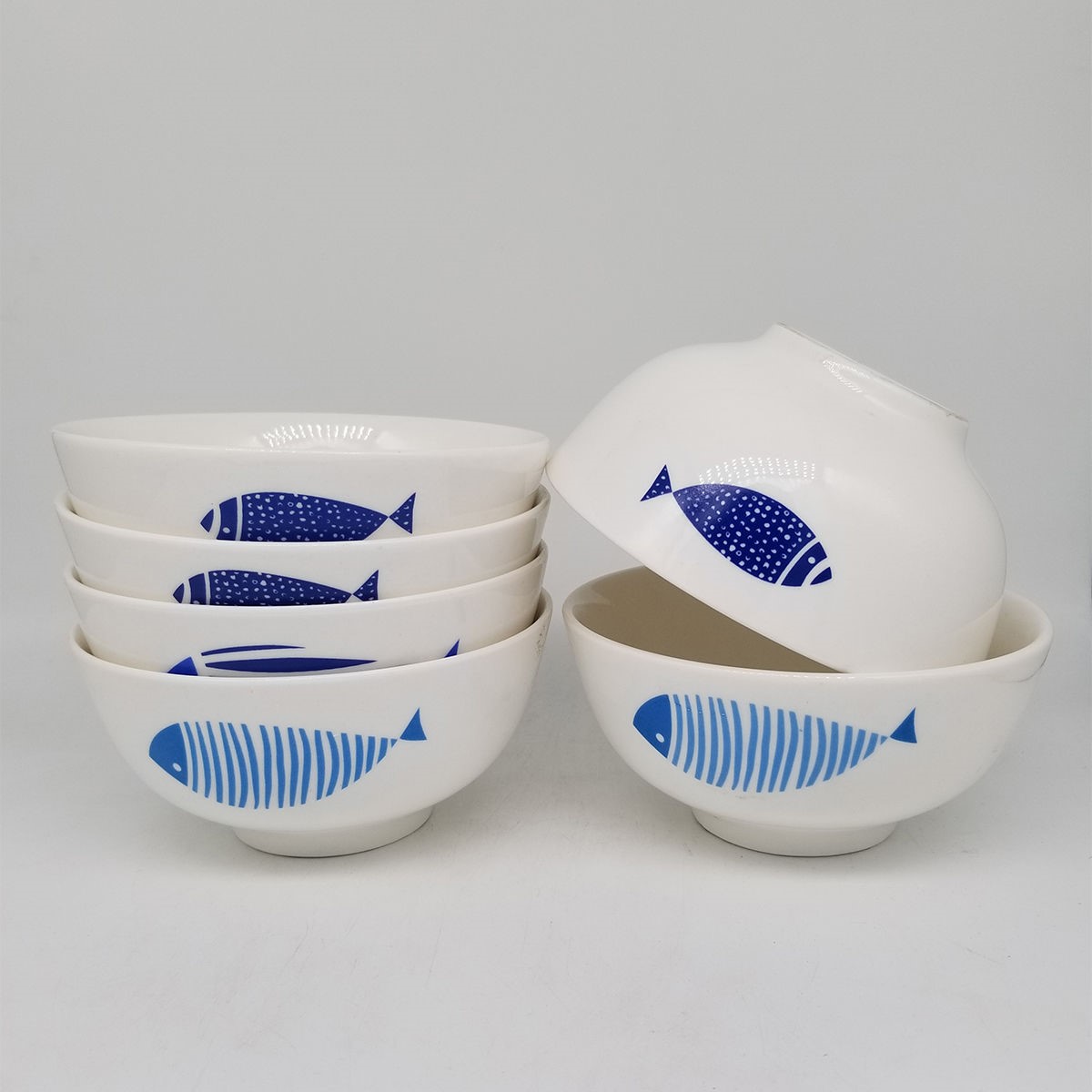The kitchen upset against The hot six pack 4.5 in Japanese household bowl of rice bowl bowl of soup bowl bowl ceramic bowl set of tableware