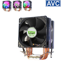 AVC4 copper tube CPU radiator AMD775 desktop computer 1366 motherboard mute CPU cooling fan 2011