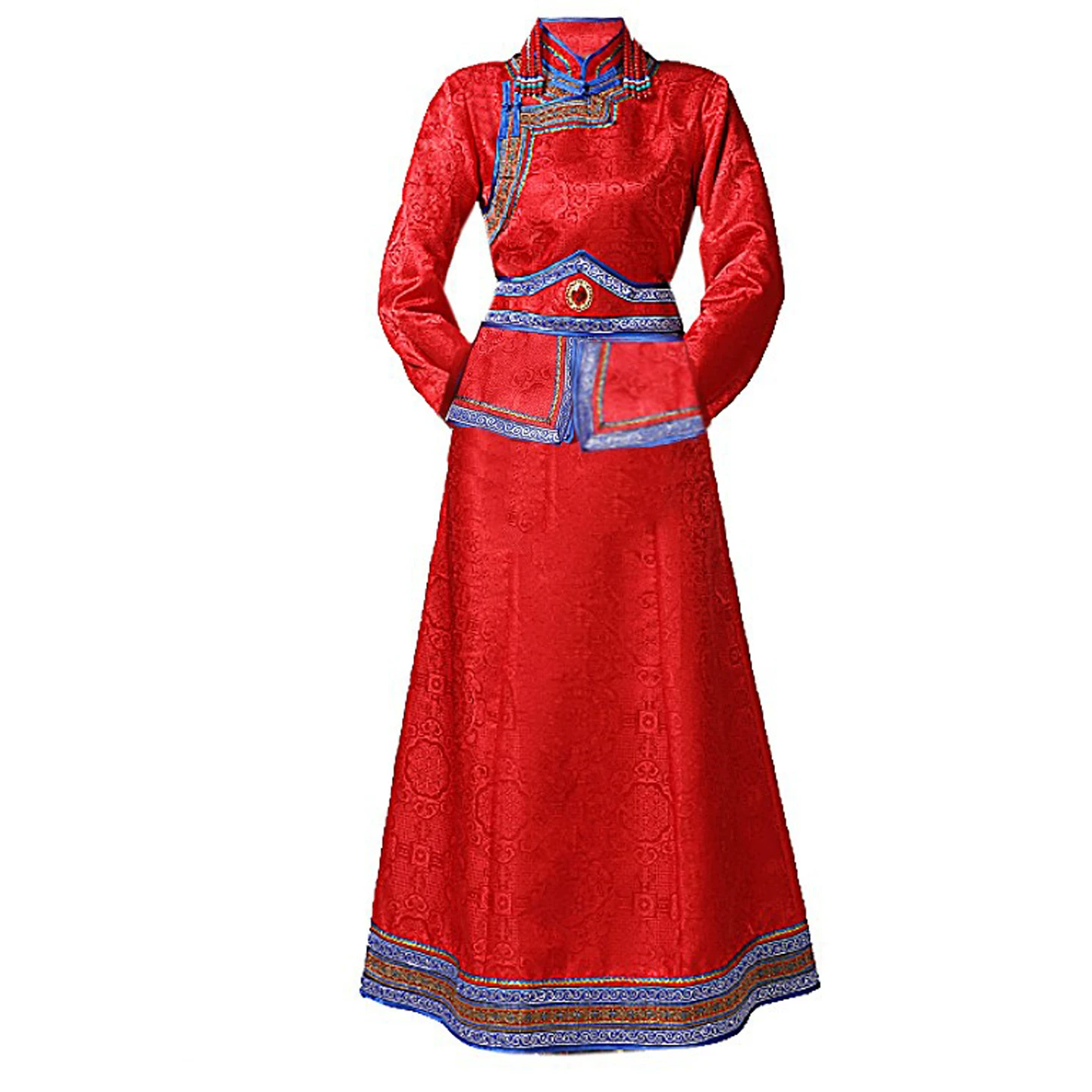 Монголия халат әйелдер өмір киімі ұзақ нөмірі күнделікті киім ересек адамға моңғолиялық киім ақ көйлек қойылым би киімі әйелдер үшін