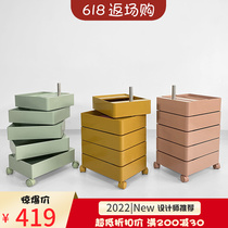 Net Red 360 Rotary Cabinet Designer Ins Multilayer Placing Cabinet Modern Plastic Cabinet Bedside Cabinet Trolley holding cabinet
