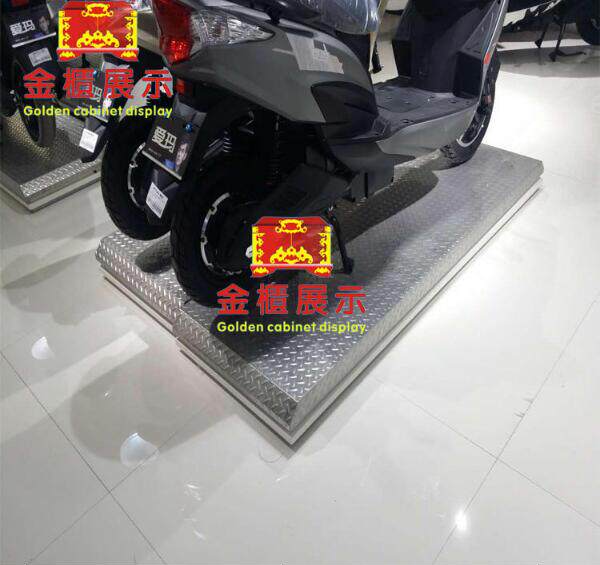 Stainless steel frequency car display platform platform booth locomotive display platform bicycle electric vehicle booth