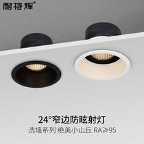 Anti-glare Spotlight Led Ceiling Lamp Living Room Hotel Background Wall Embedded Cob Cylinder Lights Home No Main Lamp Lighting