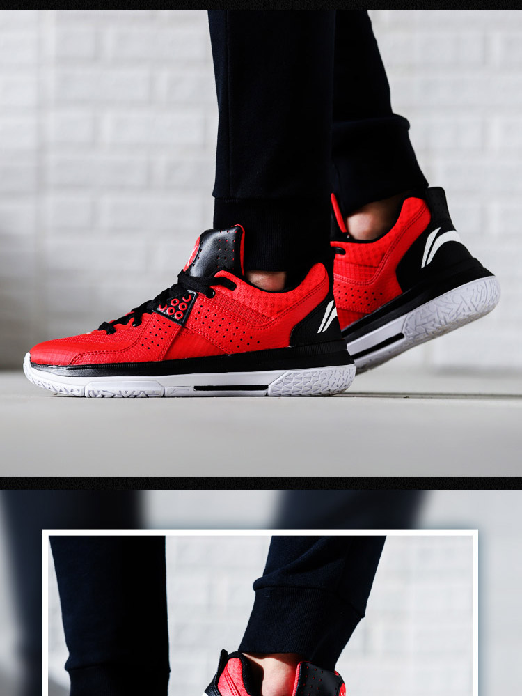 Giày bóng rổ Li Ning Giày nam mùa thu và mùa đông mới Wade cách thành phố 5 giày khai sáng giày thể thao màu đen và trắng ABAL049 giày nam thể thao