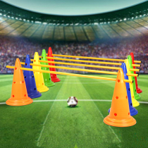 52cm cm with hole sign bucket logo Cone Football Training Sign Cylinder Signpost Barricade Sign Bar 5 Colors