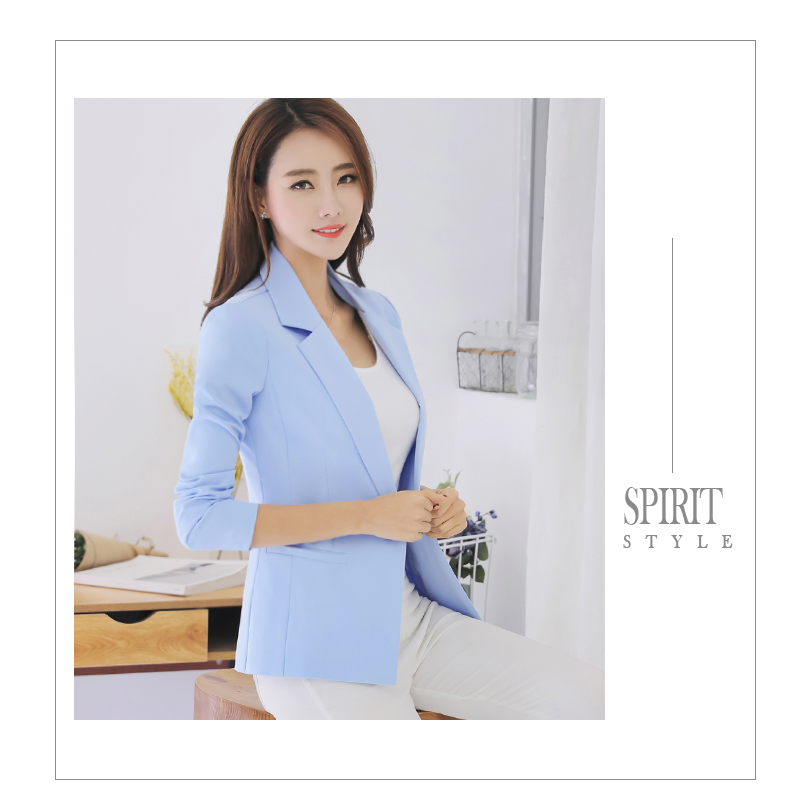 Xuân 2018 phiên bản Hàn Quốc mới của áo khoác nữ nhỏ phù hợp với áo khoác mỏng Thời trang áo khoác giản dị áo blazer nữ