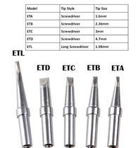 Weller pure copper ETA ETB ETD ETS ETT WESD51 WESD50 WCC100 lead-free soldering iron tip