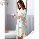 Pajama phụ nữ mùa hè ngắn tay Mordale bông lụa đồ ngủ mùa hè mỏng loose-fitting cỡ lớn nhà váy.