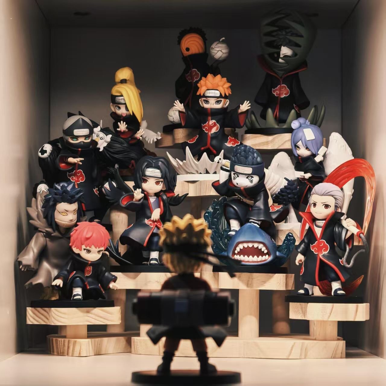 New Naruto Shippuden Vs. Akatsuki Series Trendy Blind Box Cute Desktop Figurine Anime