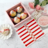 Компактная коробка, красная наклейка, на удачу