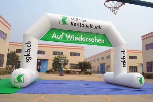 定制充气拱门开业活动卡通五边形户外庆典比赛马拉松喷绘拱门气模