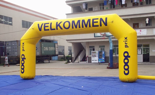 定制充气拱门开业活动卡通五边形户外庆典比赛马拉松喷绘拱门气模