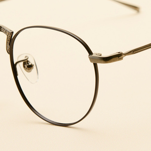 超轻纯钛眼镜框女原宿个性眼镜韩版潮复古可配近视全框眼睛框镜架