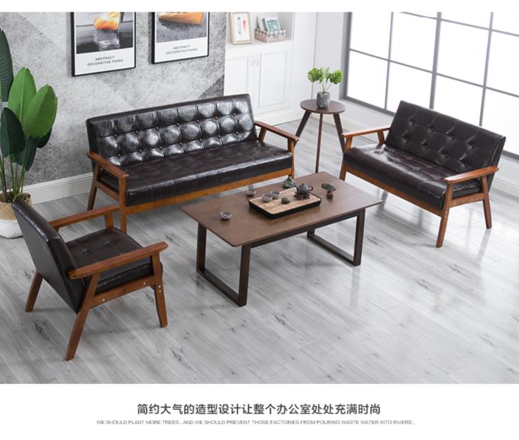 Nội thất sofa đôi văn phòng sofa văn phòng kinh doanh văn phòng kinh tế đơn giản đơn giản thời trang đơn giản bàn cà phê tươi - FnB Furniture