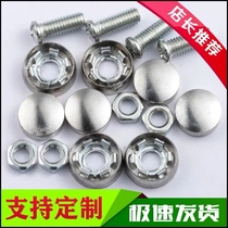 Special anti-theft screws for car license plate nut cover License plate frame screws Snap on license plate fixing screws