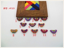 Su embroidery bracelet bag chain accessories Su embroidery small butterfly head hand embroidery diy cheongsam press lapel hand embroidery sachet small sachet