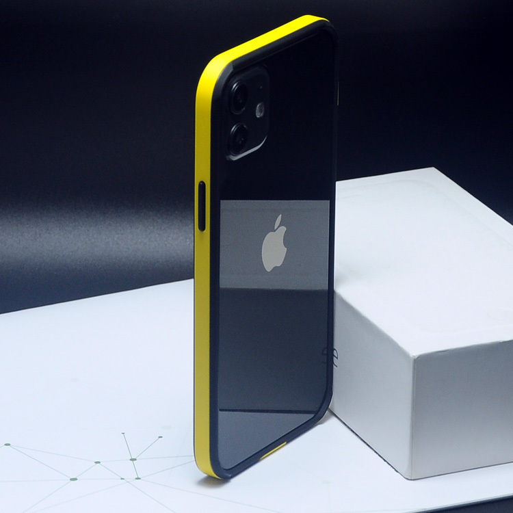 Suitable for Apple 12 Phone Case, Anti-Drop, 12Promax, Apple12Mini, Bumblebee Silicone Simple Frame Case