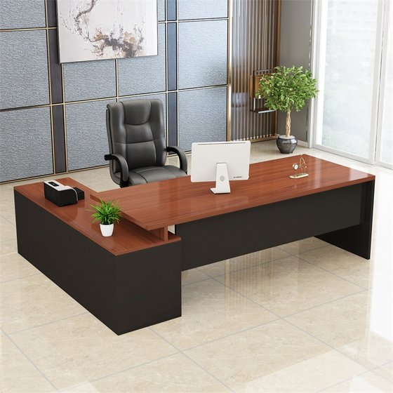 Simple modern boss desk office chair combination single executive desk commercial office manager executive desk