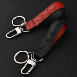 Мужской кожаный брелок, плетеная милая подвеска для ключей из нержавеющей стали, Южная Корея