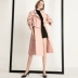 Áo khoác gió kaki ga châu âu nữ dáng dài kiểu Anh thu đông 2021 áo khoác nữ kiểu mới Âu mỹ - Trench Coat