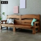 đồ nội thất Nguyên Đán rắn sofa gỗ kết hợp phòng khách đồ nội thất sofa ba hiện đại sofa gỗ Trung Quốc khép kín - Ghế sô pha