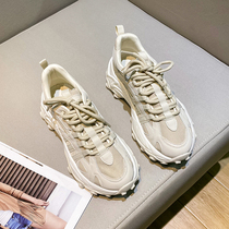 Givenivan trendy not monotonous ~ new breathable mesh yarn small white shoes casual old daddy shoe pine pastry thick sole shoes