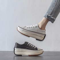 Givenivan has Yan with the temperament ~ genuine leather small white shoe boomer woman flat bottom pine cake shoes 100 hitch plate insole