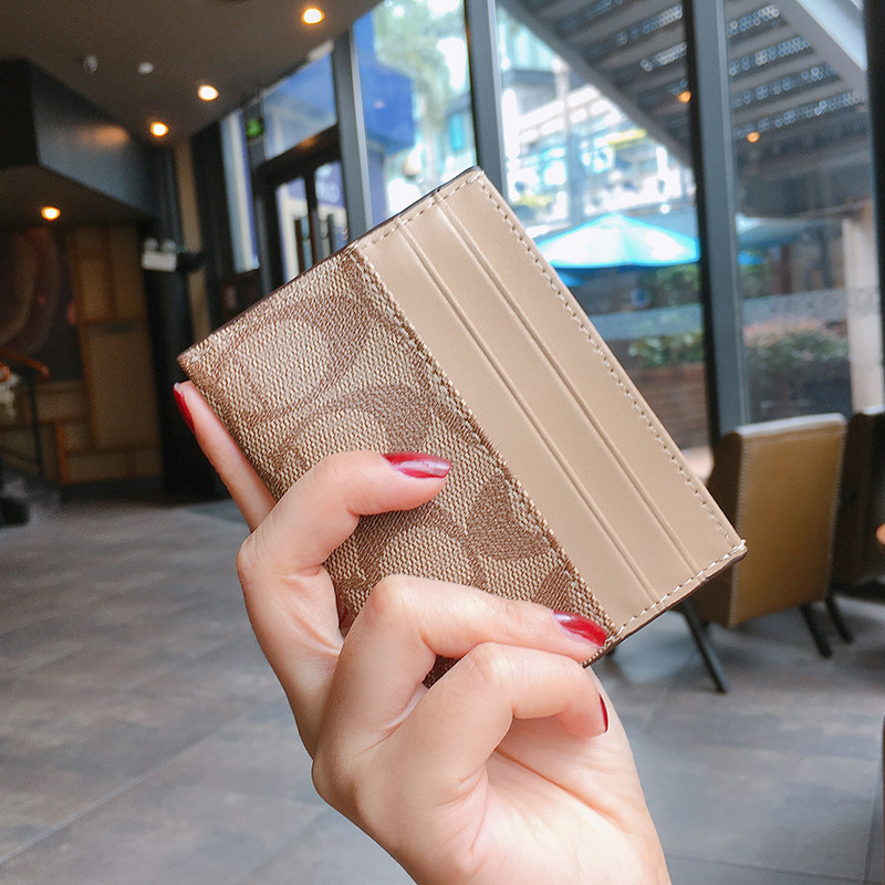 Card bag female small ultra-thin simple mini cute exquisite high-grade ID card set Korean personality 2020 new trend