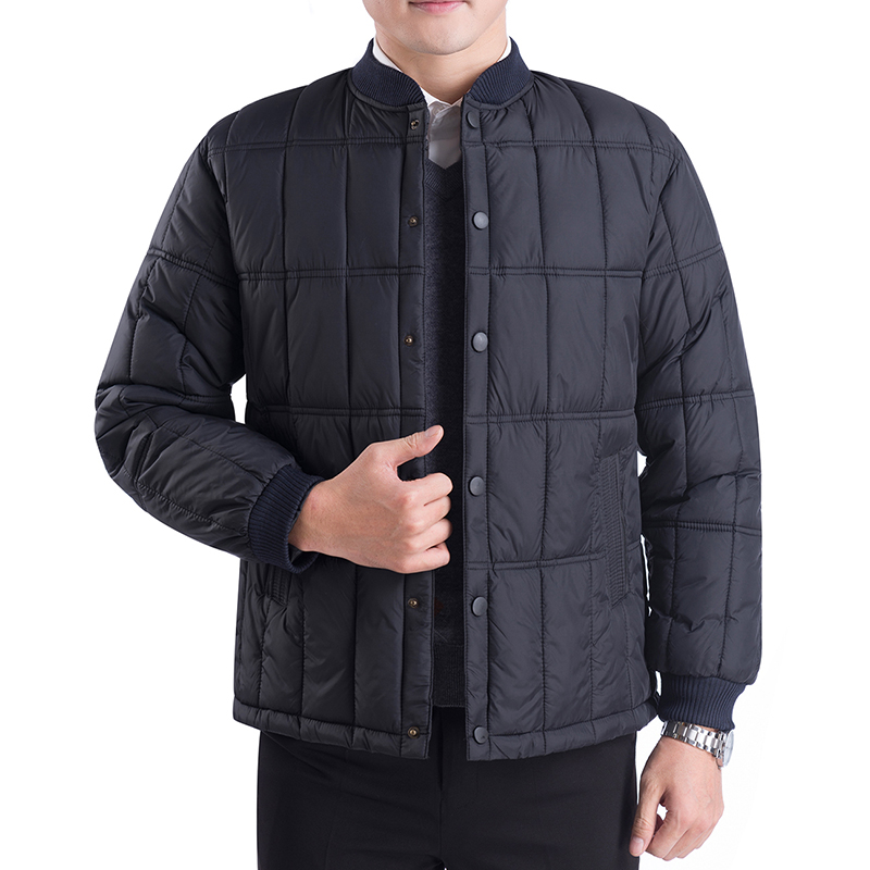 Dad Winter Clothing Jacket Man Middle Aged Men Cotton Clothes Men's Clothing Down Cotton Quilted Padded Jacket Grandpa Old middle-aged cotton suit man-Taobao