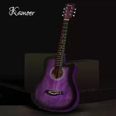 Kamao retro folk song 38 inch beginner acoustic guitar novice self-taught adult female male practice piano introductory students