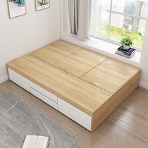 Custom no headboard bed box high box storage storage custom tatami bed 1 2 meters small apartment single apartment