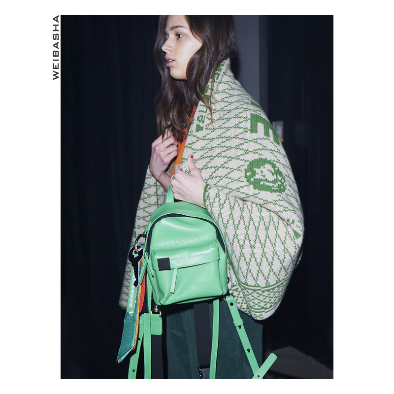 Minecraft summer leather cowhide bag 2021 new fashion mini all-around small bag bag women backpack