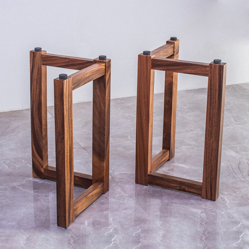 Solid wood table legs Table legs bracket Office desk stand Table legs Large plate table legs Table feet Rock plate table frame Table frame customization