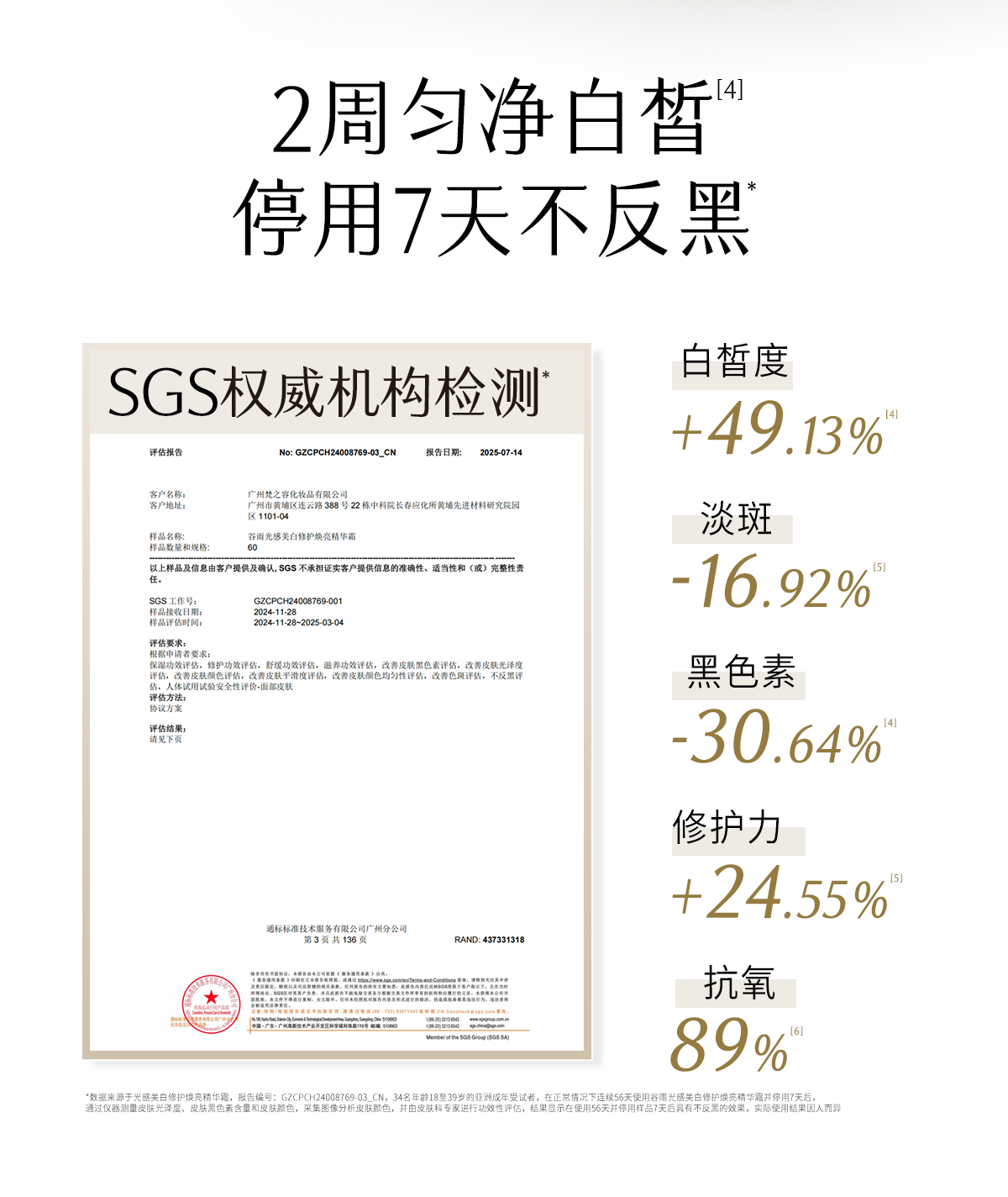 【香港直邮】 谷雨 美白奶罐面霜50g  赠光感水15ml+奶罐7gx2+奶皮面膜1片 提亮淡斑 全肤质适用