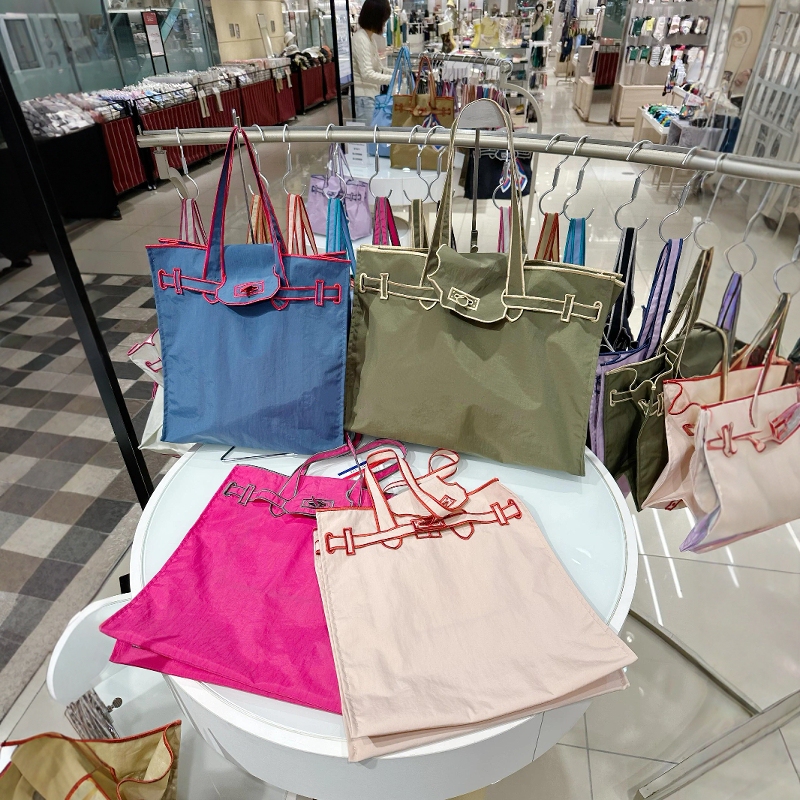 Lacousette Canvas Bag Shopping Bag Eco-Friendly Bag Niche Design Heavy Embroidery Large Capacity Fashionable Tote Bag