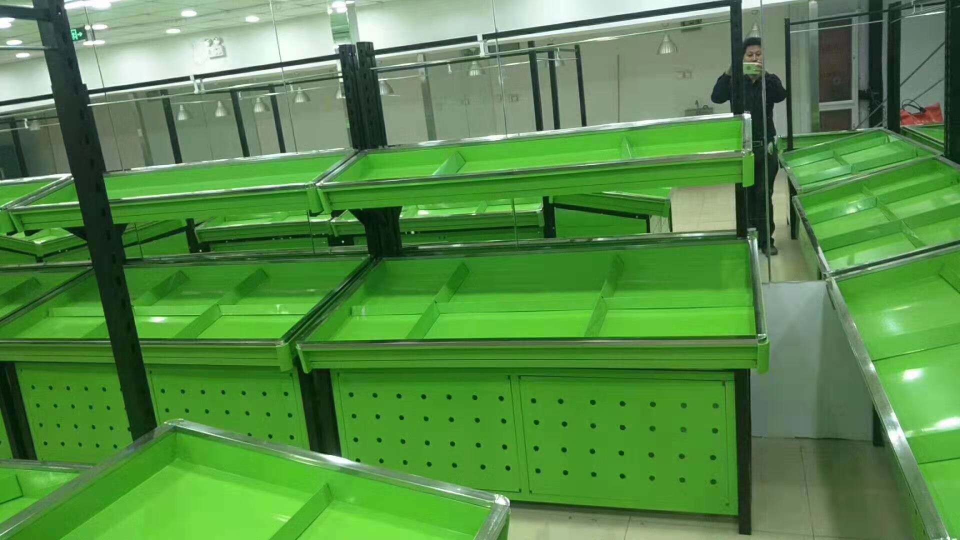 Supermarket Vegetable Fruit Shelving Fruit Shelving Water Fruit Shop Shelves Two-floor Fruit Rack Fruit And Vegetable Shelves Triple Vegetable Shelving