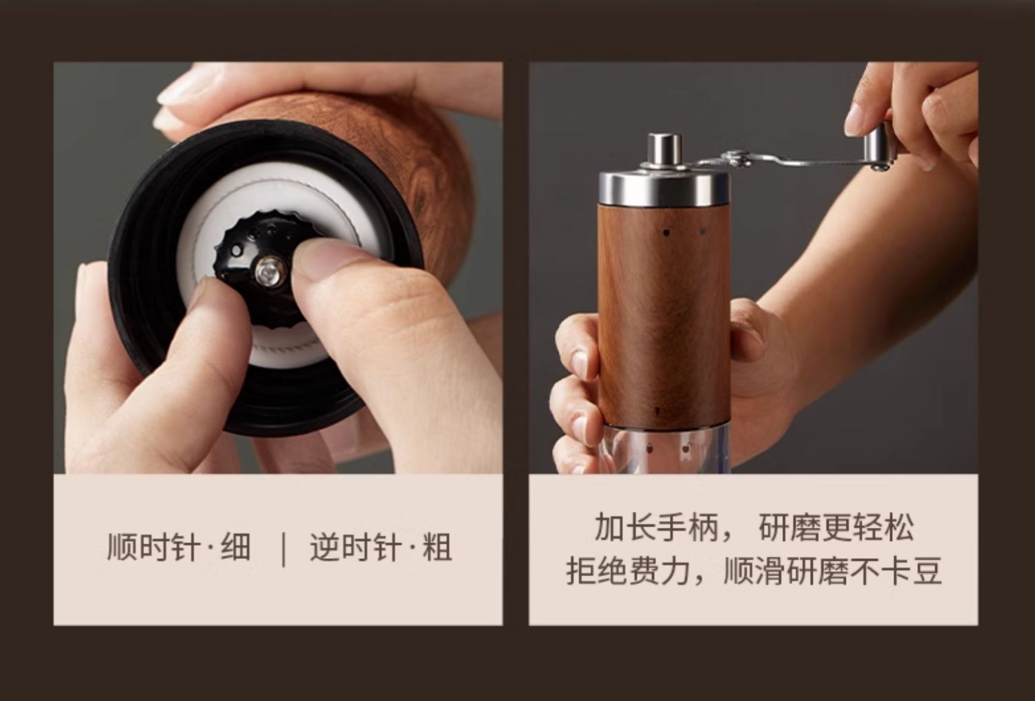 【中國直郵】 爪哇島 手沖咖啡壺套裝 手搖家用小型便攜高級禮盒研磨器俱全套手磨咖啡機 8件套